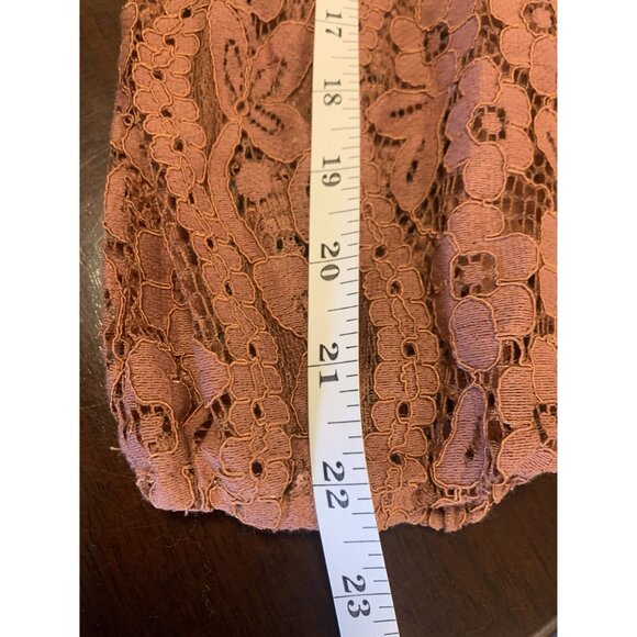 Lovestitch Sheer Lace Button-Up Feminine Midi Dress Size M - Picture 6 of 8